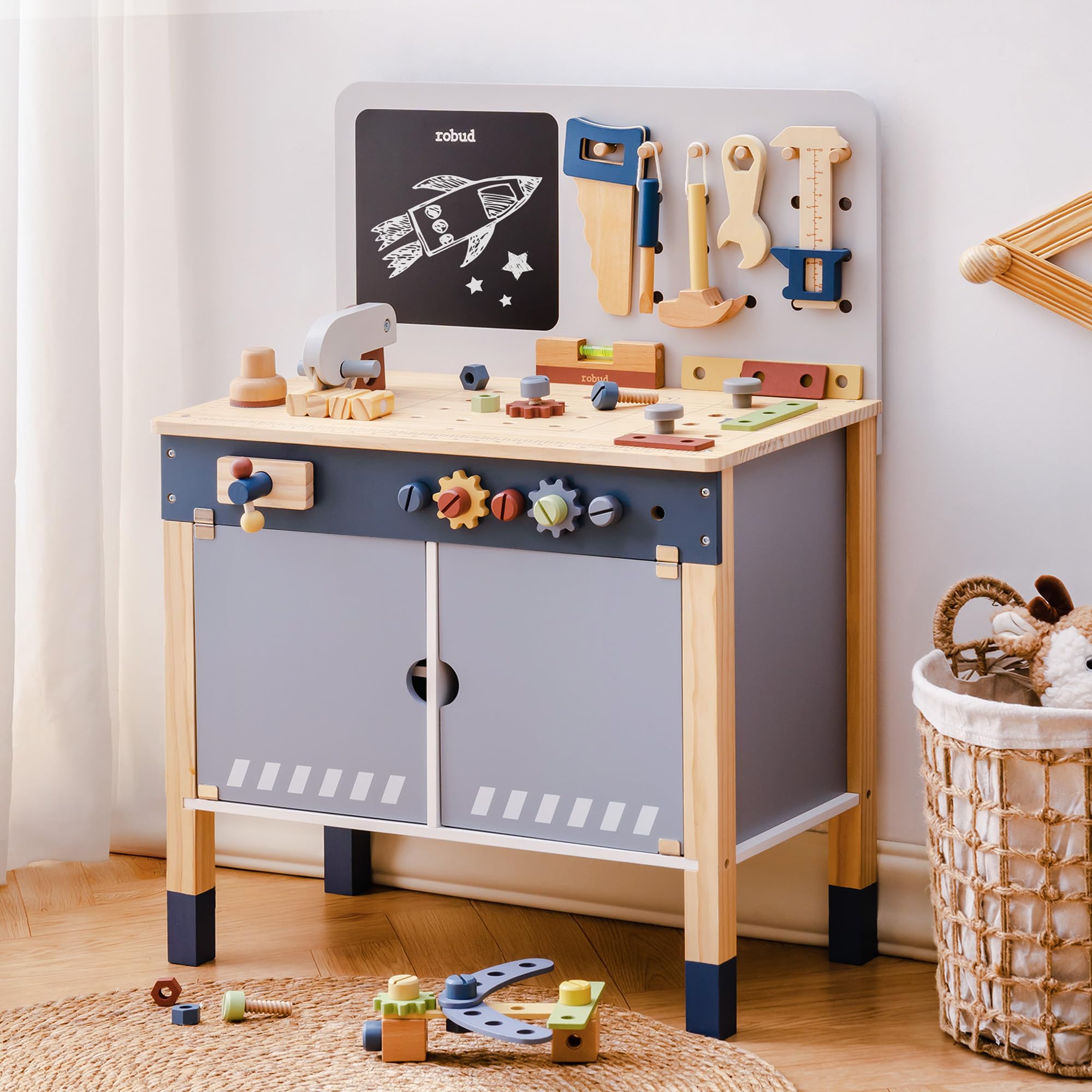 Tools Workshop Kids - ROBUD Banco de Trabajo de Madera