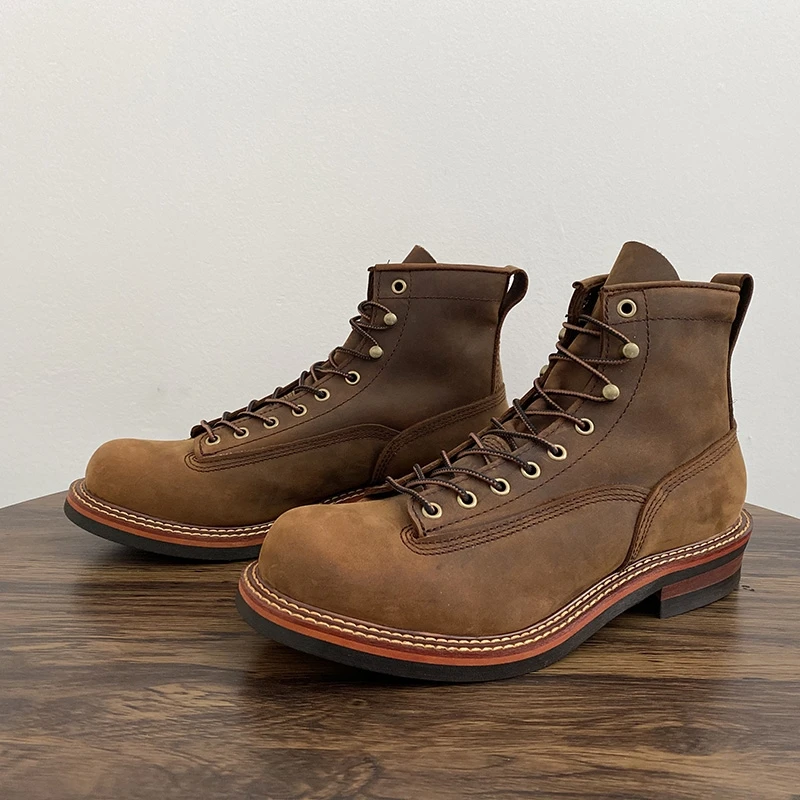 Tools Quality - Botines Vintage británicos para hombre, zapatos