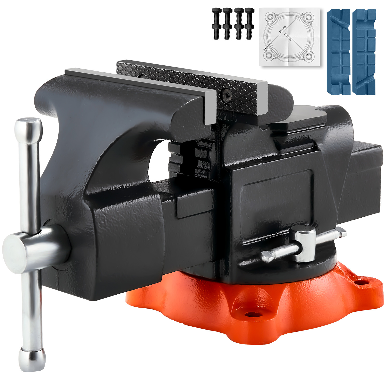 Bench Vise Swivel - VEVOR Tornillo de Banco con Base