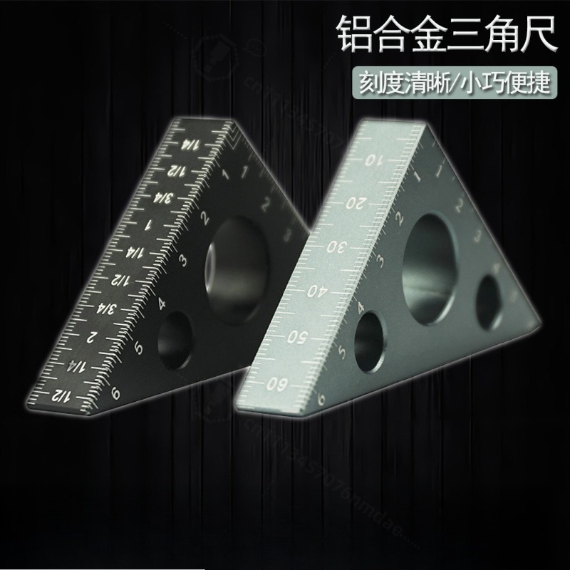 Marking Tools In Workshop - Regla Triangular de Aluminio Grueso 90/45