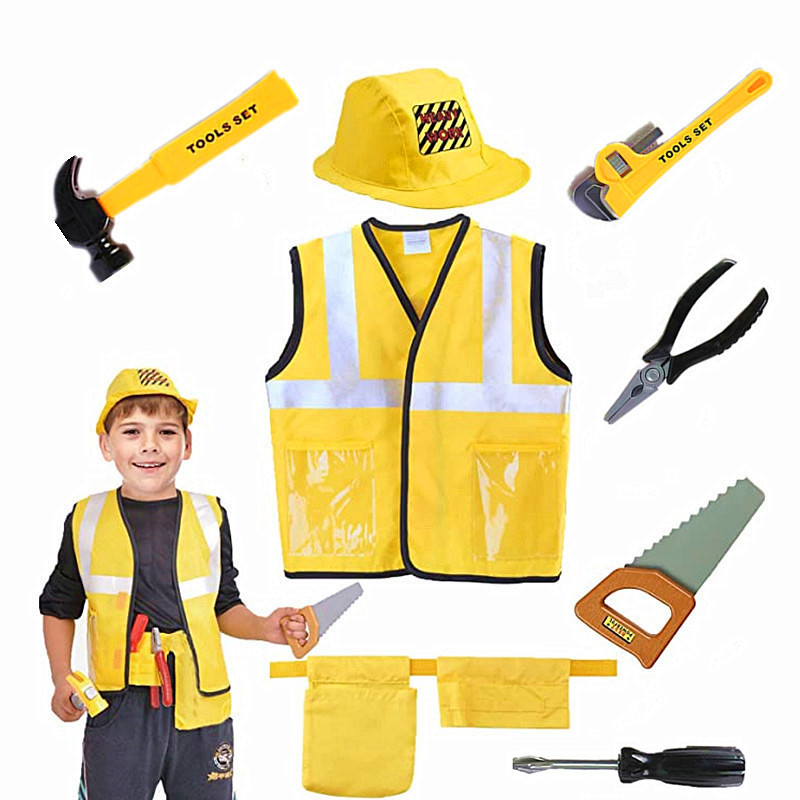 Tools Workshop Kids - Disfraz de chaleco de trabajador de