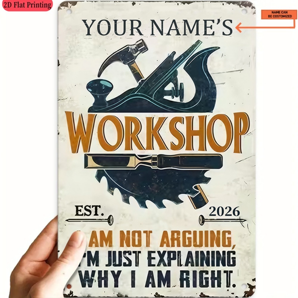 [Plano 2D] 1 pieza Letrero Met - Workshop Tools With Name reseña y precio