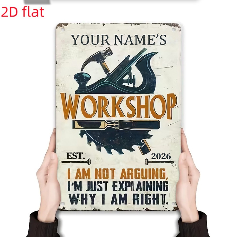[Plano 2D] 1 pieza Letrero Met - Workshop Tools With Name reseña y precio