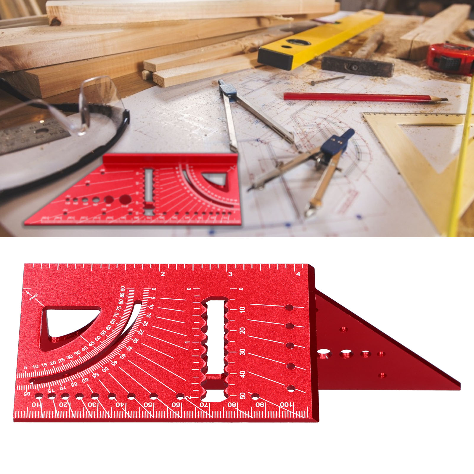 Regla de Medición Cuadrada par - Workshop Measuring Tools reseña y precio