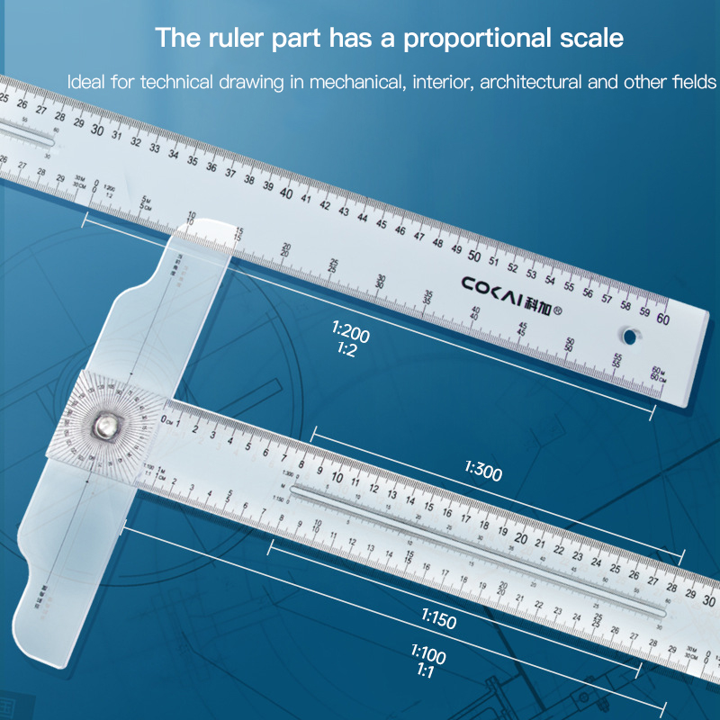 Regla en T de Doble Cara, Tran - Workshop Measuring Tools reseña y precio