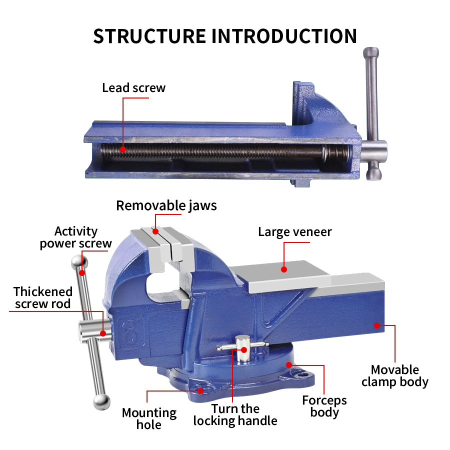 Tornillo de Banco de Alta Resi - Bench Vise Swivel reseña y precio