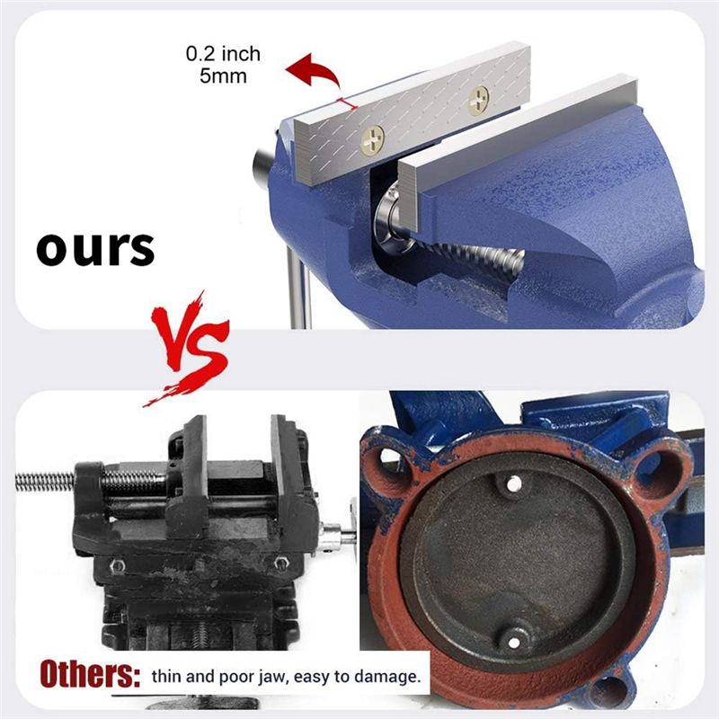 Mordaza de banco KYCOR, abraza - Bench Vise Swivel reseña y precio