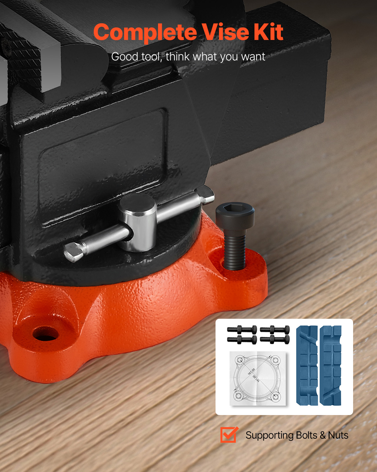 VEVOR Tornillo de Banco con Ba - Bench Vise Swivel reseña y precio