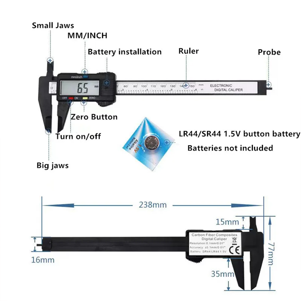 Calibrador Digital electrónico - Workshop Measuring Tools reseña y precio